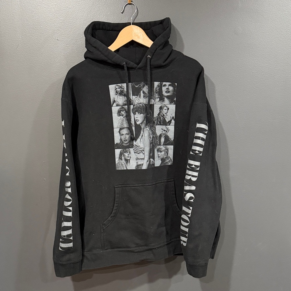 Taylor Swift The Eras Tour Marc Black Graphic Hoodie L